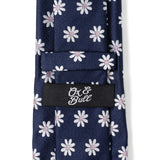 Daisy Navy Blue Men's Tie - Cufflinks.com - Flyclothing LLC
