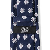 Daisy Navy Blue Men's Tie - Cufflinks.com - Flyclothing LLC
