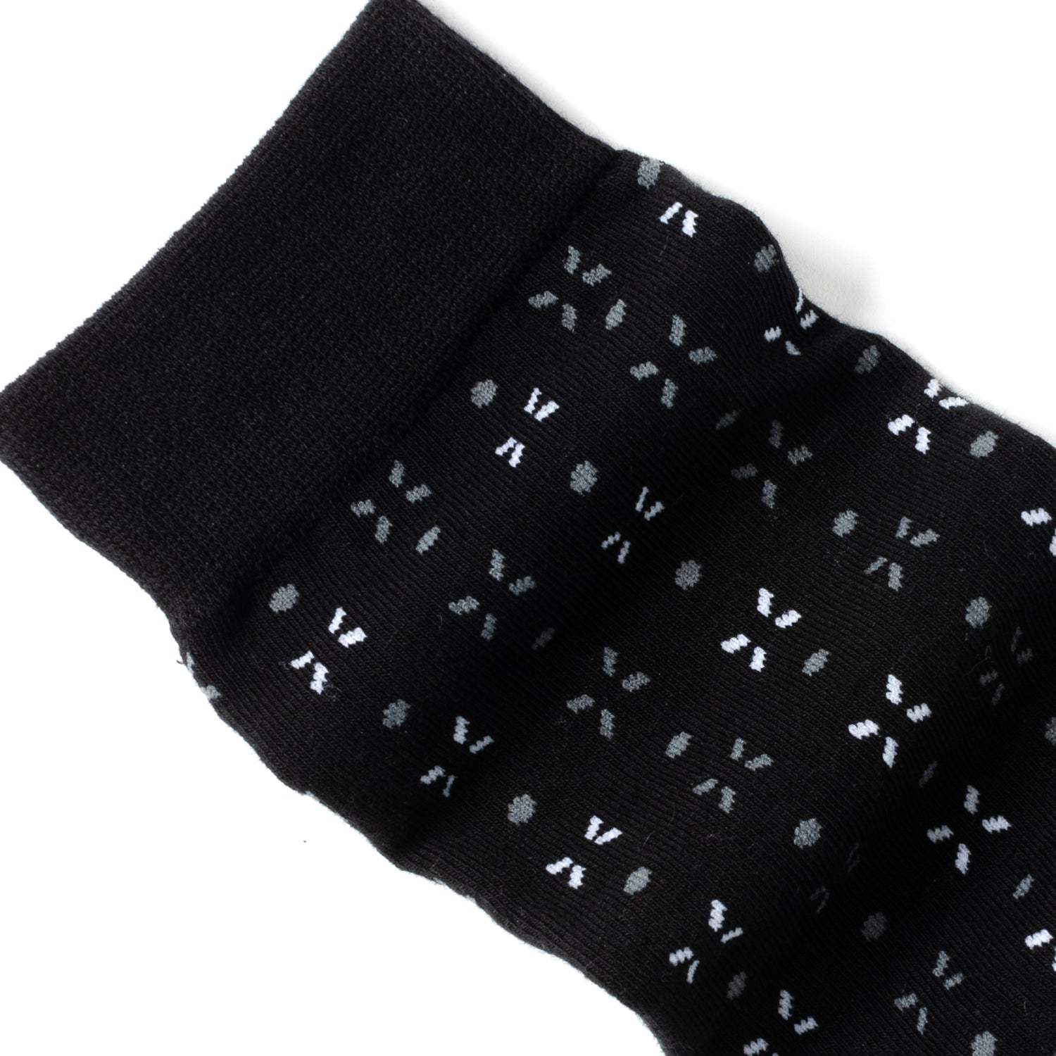 Dot Patterned Black Men's Socks - Cufflinks.com - Flyclothing LLC
