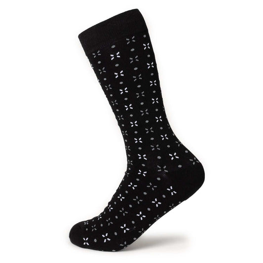 Dot Patterned Black Men's Socks - Cufflinks.com - Flyclothing LLC