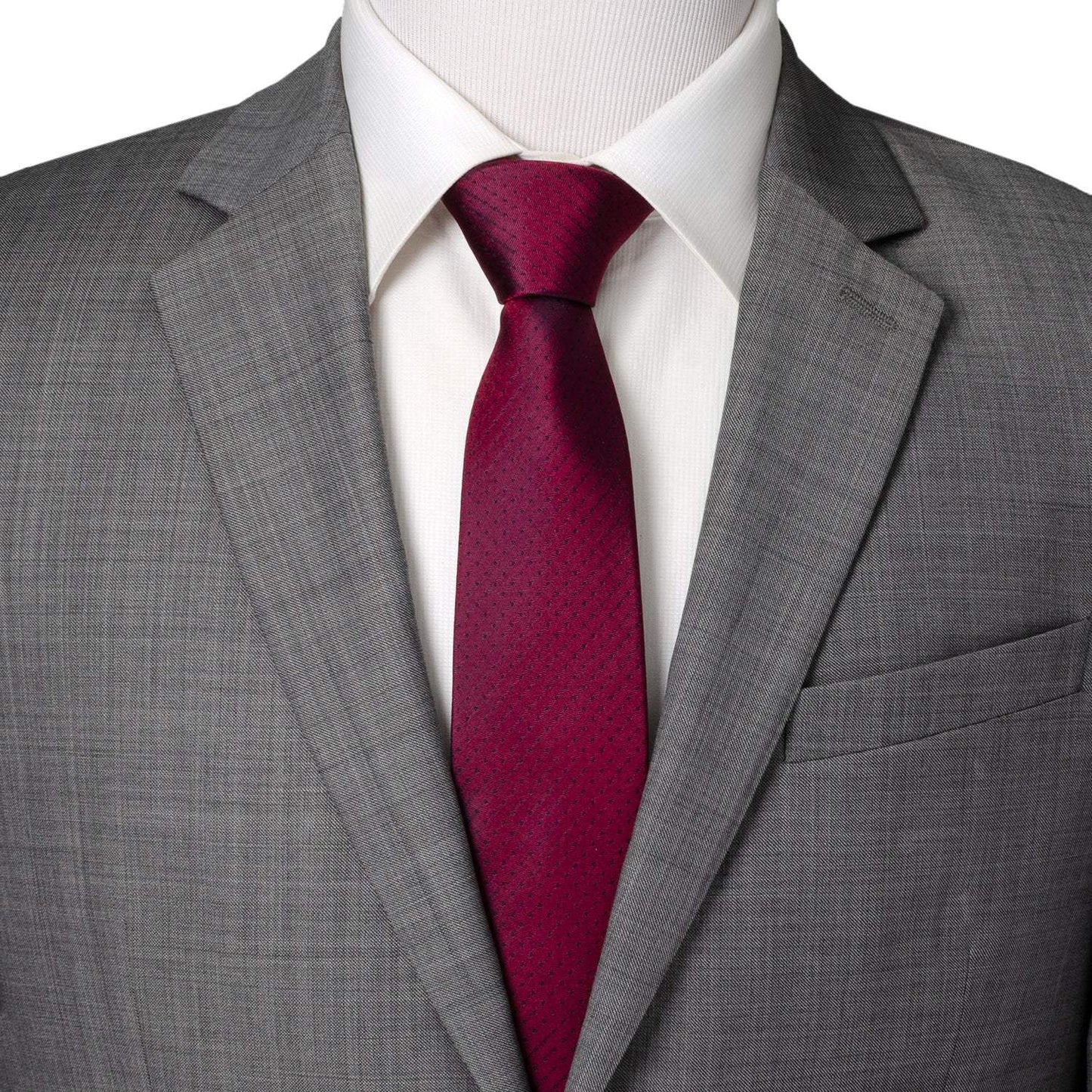 Red Pin Dot Men's Tie - Cufflinks.com - Flyclothing LLC