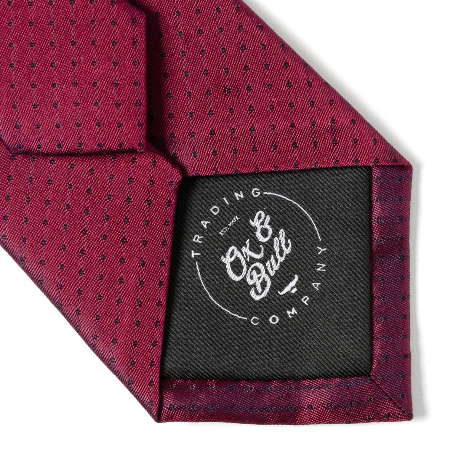 Red Pin Dot Men's Tie - Cufflinks.com - Flyclothing LLC