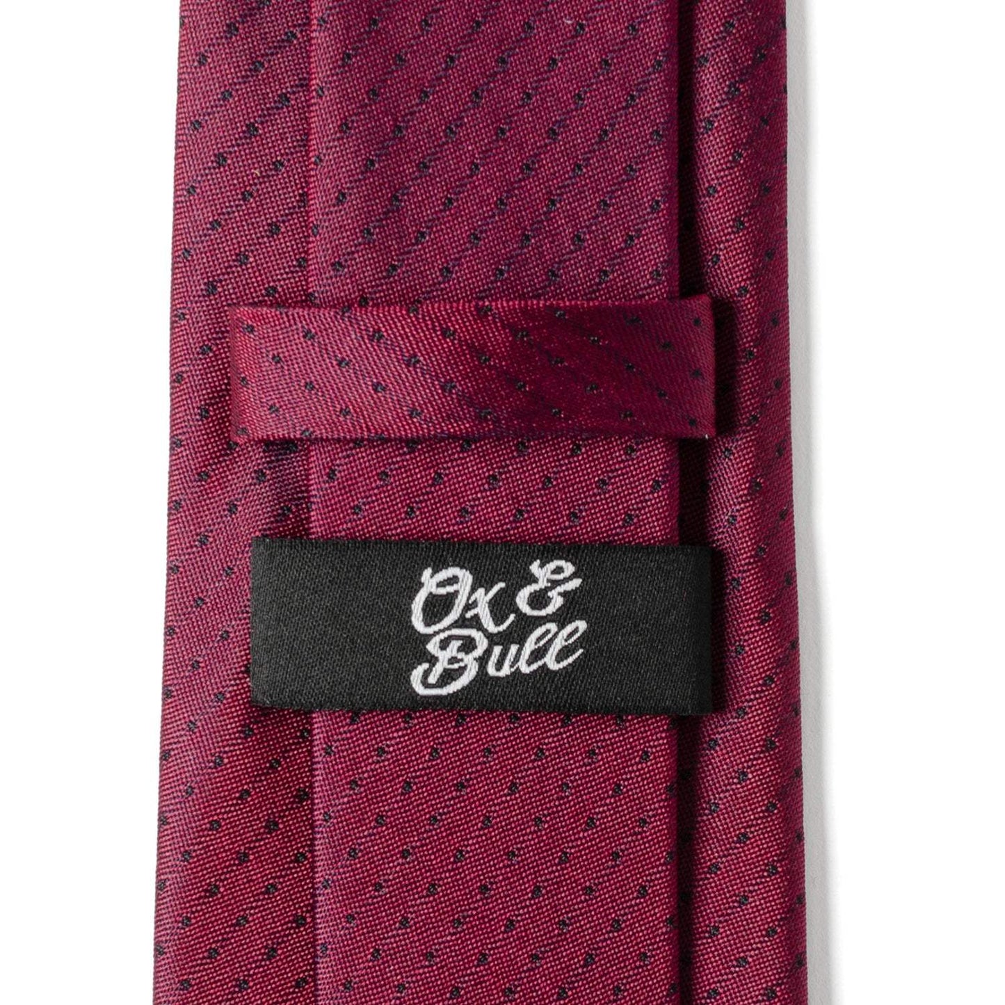 Red Pin Dot Men's Tie - Cufflinks.com - Flyclothing LLC