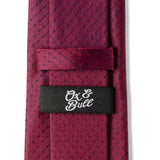 Red Pin Dot Men's Tie - Cufflinks.com - Flyclothing LLC