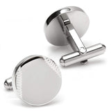 Stainless Steel Engravable Baseball Cufflinks - Cufflinks.com - Flyclothing LLC