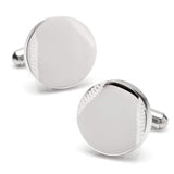 Stainless Steel Engravable Baseball Cufflinks - Cufflinks.com - Flyclothing LLC