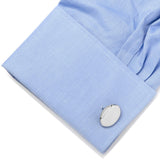 Stainless Steel Engravable Football Cufflinks - Cufflinks.com - Flyclothing LLC