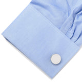 Stainless Steel Mother of Pearl Mosaic Engravable Cufflinks - Cufflinks.com - Flyclothing LLC