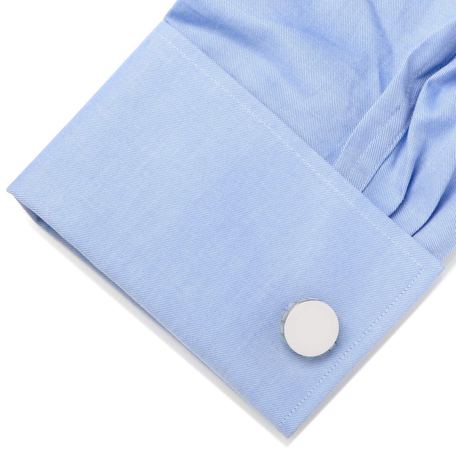 Stainless Steel Mother of Pearl Mosaic Engravable Cufflinks - Cufflinks.com - Flyclothing LLC