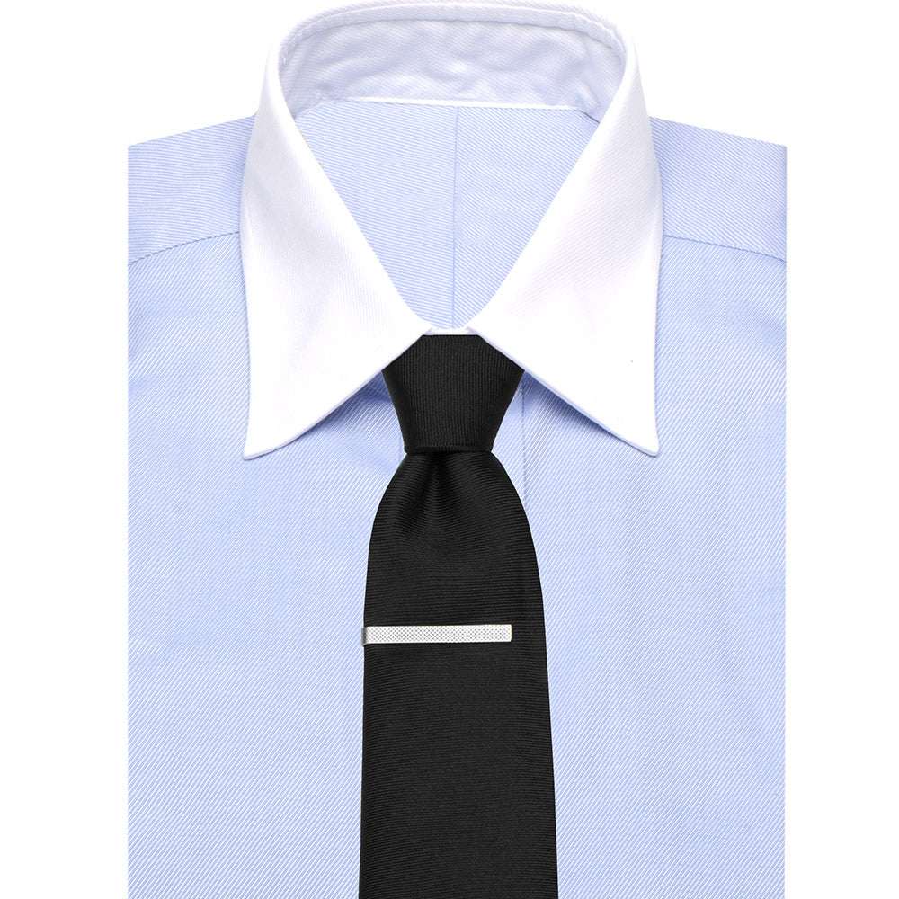 Etched Grid Tie Bar - Cufflinks.com - Flyclothing LLC