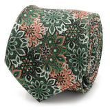 Green Floral Tie and Pocket Square Gift Set - Cufflinks.com - Flyclothing LLC
