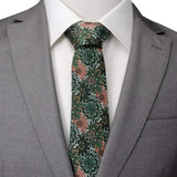 Green Floral Tie and Pocket Square Gift Set - Cufflinks.com - Flyclothing LLC