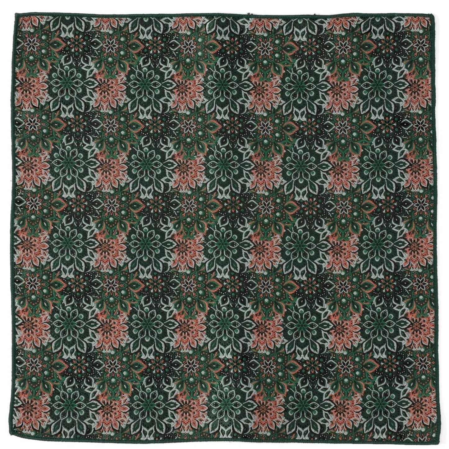 Green Floral Tie and Pocket Square Gift Set - Cufflinks.com - Flyclothing LLC