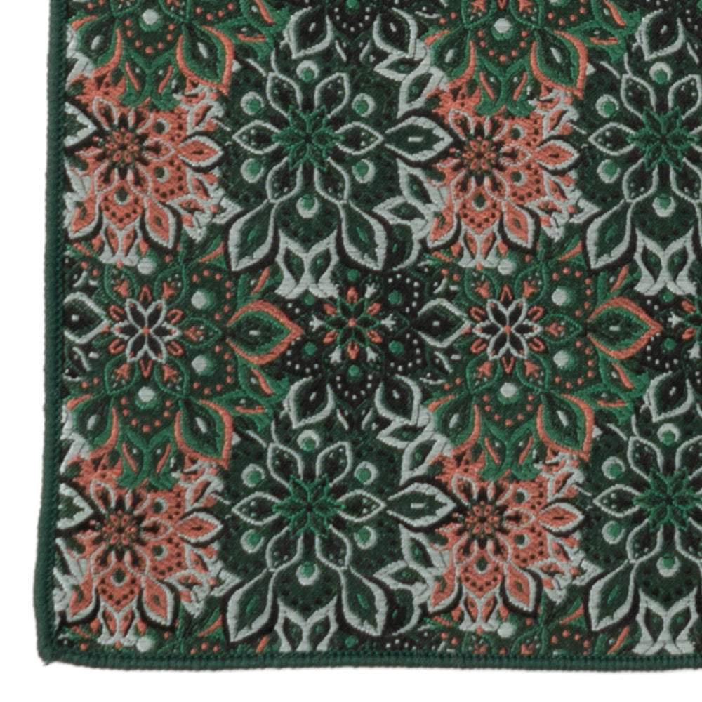 Green Floral Pocket Square - Cufflinks.com - Flyclothing LLC