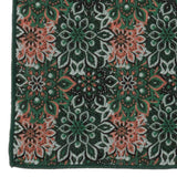 Green Floral Pocket Square - Cufflinks.com - Flyclothing LLC