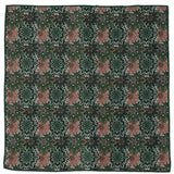 Green Floral Pocket Square - Cufflinks.com - Flyclothing LLC