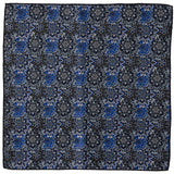 Navy Floral Pocket Square - Cufflinks.com - Flyclothing LLC