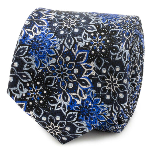 Kaleido Floral Navy Men's Tie - Cufflinks.com - Flyclothing LLC