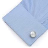 Mother of Pearl Floating Crystals Cufflinks - Cufflinks.com - Flyclothing LLC