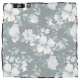 Painted Floral Black Pocket Square - Cufflinks.com - Flyclothing LLC
