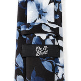 Painted Floral Black Silk Men's Tie - Cufflinks.com - Flyclothing LLC