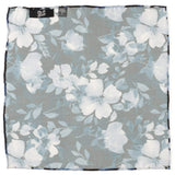 Painted Floral Blue Necktie and Pocket Square Gift Set - Cufflinks.com - Flyclothing LLC