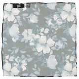 Painted Floral Blue Necktie and Pocket Square Gift Set - Cufflinks.com - Flyclothing LLC