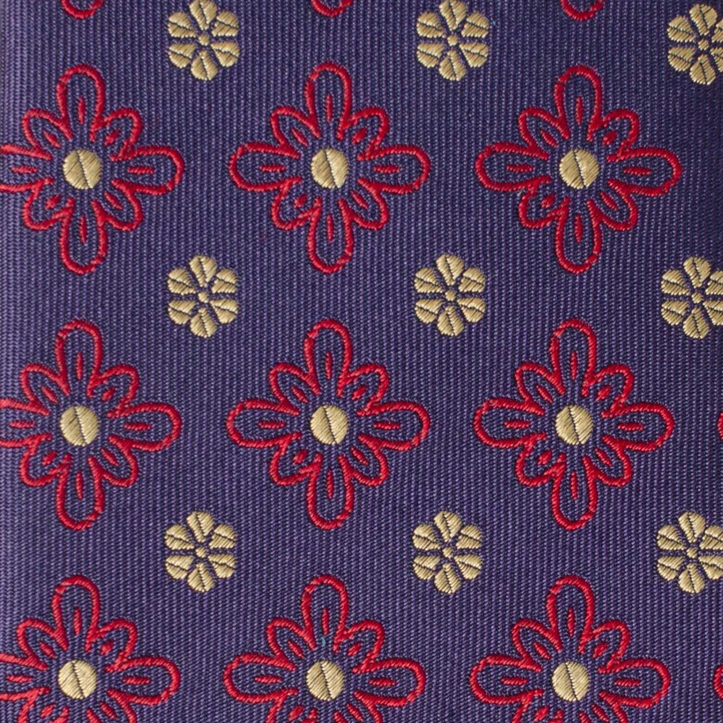 Deep Purple Floral Men's Tie - Cufflinks.com - Flyclothing LLC