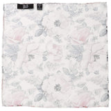 Painted Floral Gray Necktie and Pocket Square Gift Set - Cufflinks.com - Flyclothing LLC
