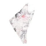 Painted Floral Gray Pocket Square - Cufflinks.com - Flyclothing LLC