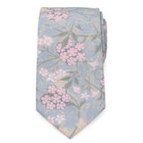Light Blue Floral Men's Tie - Cufflinks.com - Flyclothing LLC