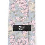 Light Blue Floral Men's Tie - Cufflinks.com - Flyclothing LLC