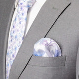 Watercolor Lavender Tie and Pocket Square Gift Set - Cufflinks.com - Flyclothing LLC