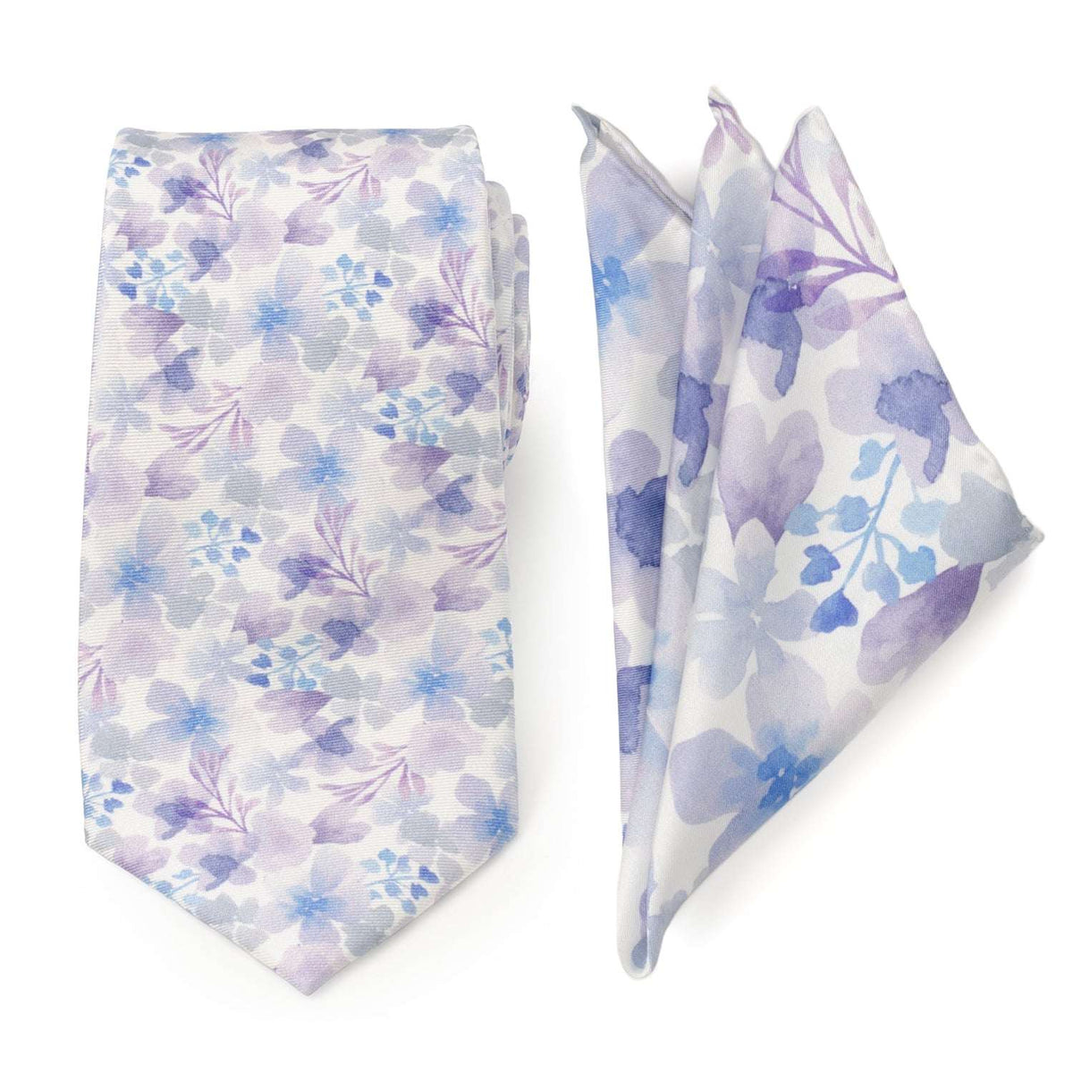 Watercolor Lavender Tie and Pocket Square Gift Set - Cufflinks.com - Flyclothing LLC