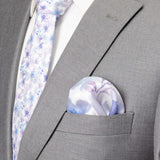 Watercolor Lavender Mix Men's Silk Pocket Square - Cufflinks.com - Flyclothing LLC