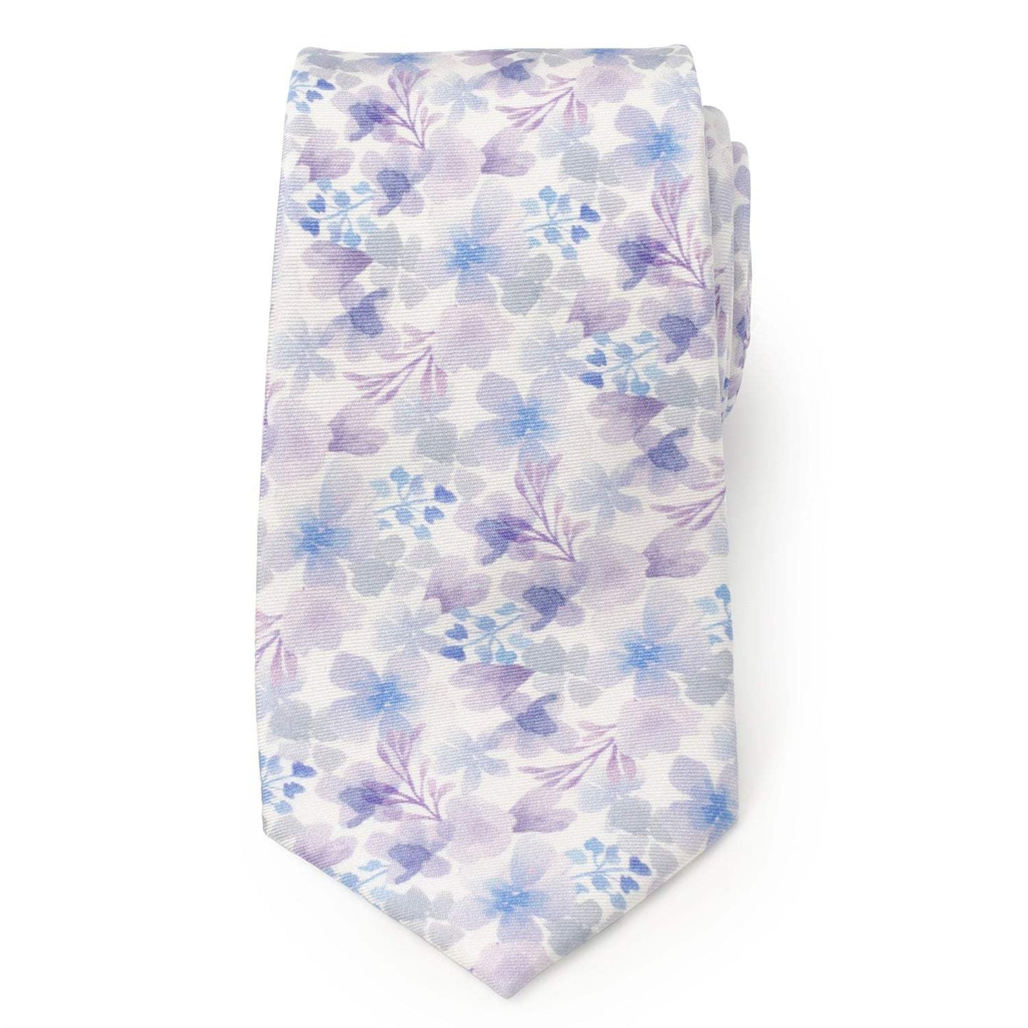Watercolor Lavender Mix Print Silk Men's Tie - Cufflinks.com - Flyclothing LLC