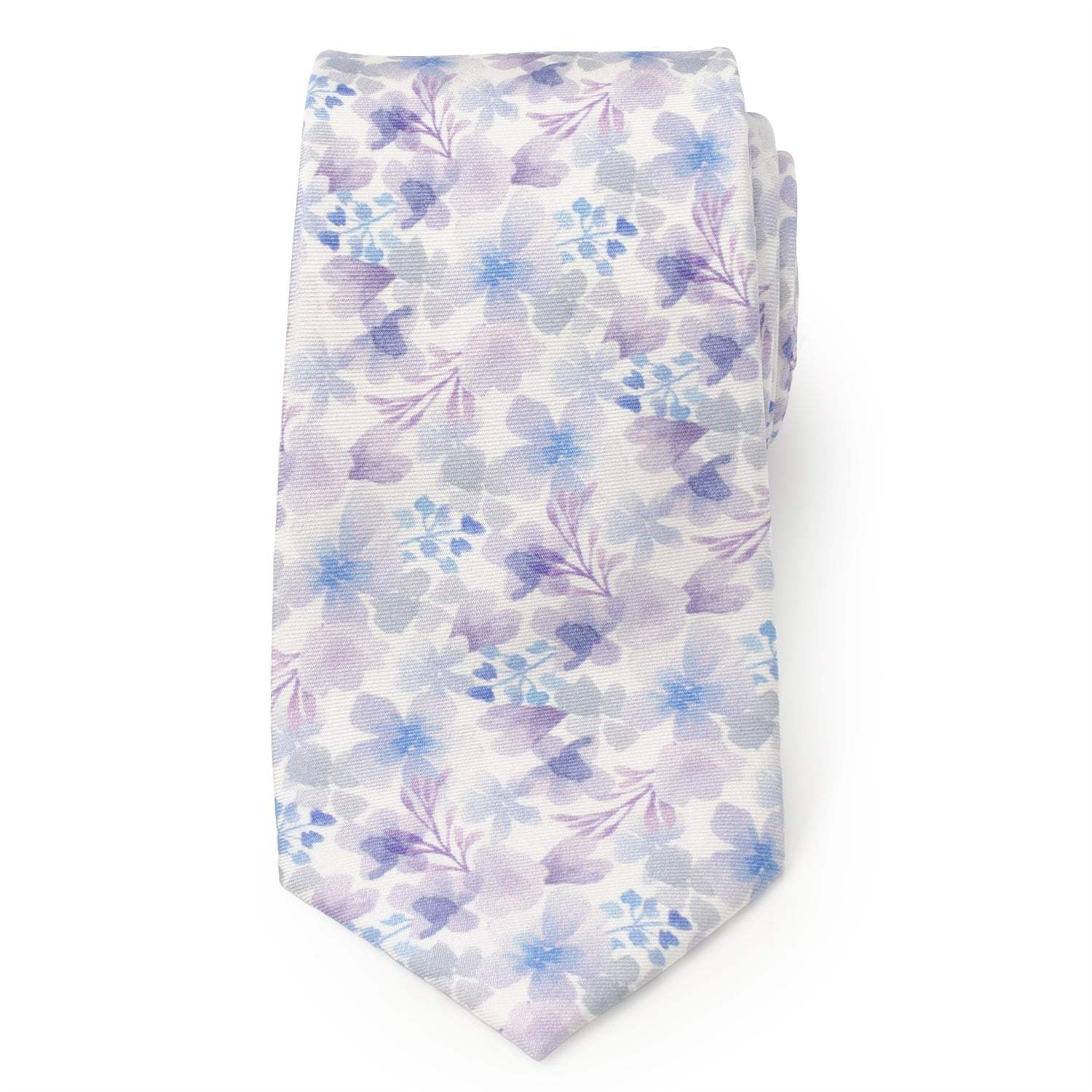Watercolor Lavender Mix Print Silk Men's Tie - Cufflinks.com - Flyclothing LLC