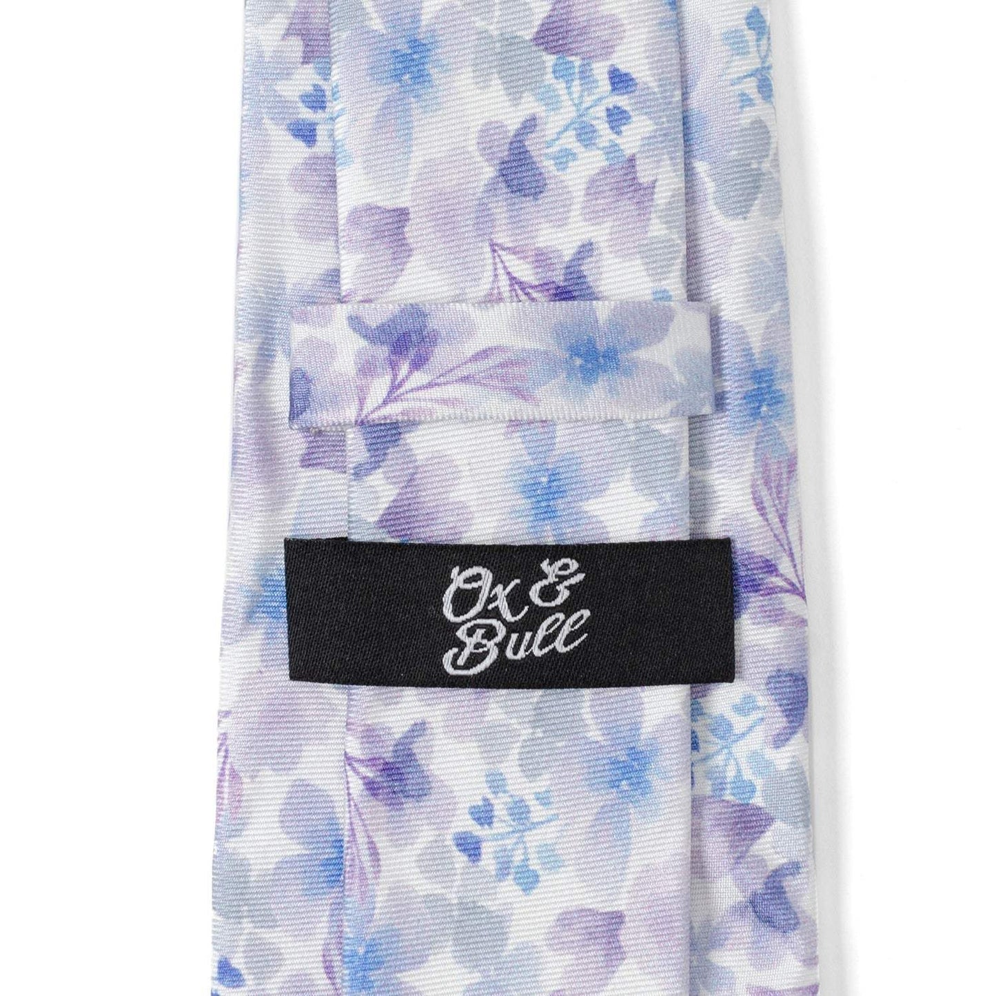 Watercolor Lavender Mix Print Silk Men's Tie - Cufflinks.com - Flyclothing LLC