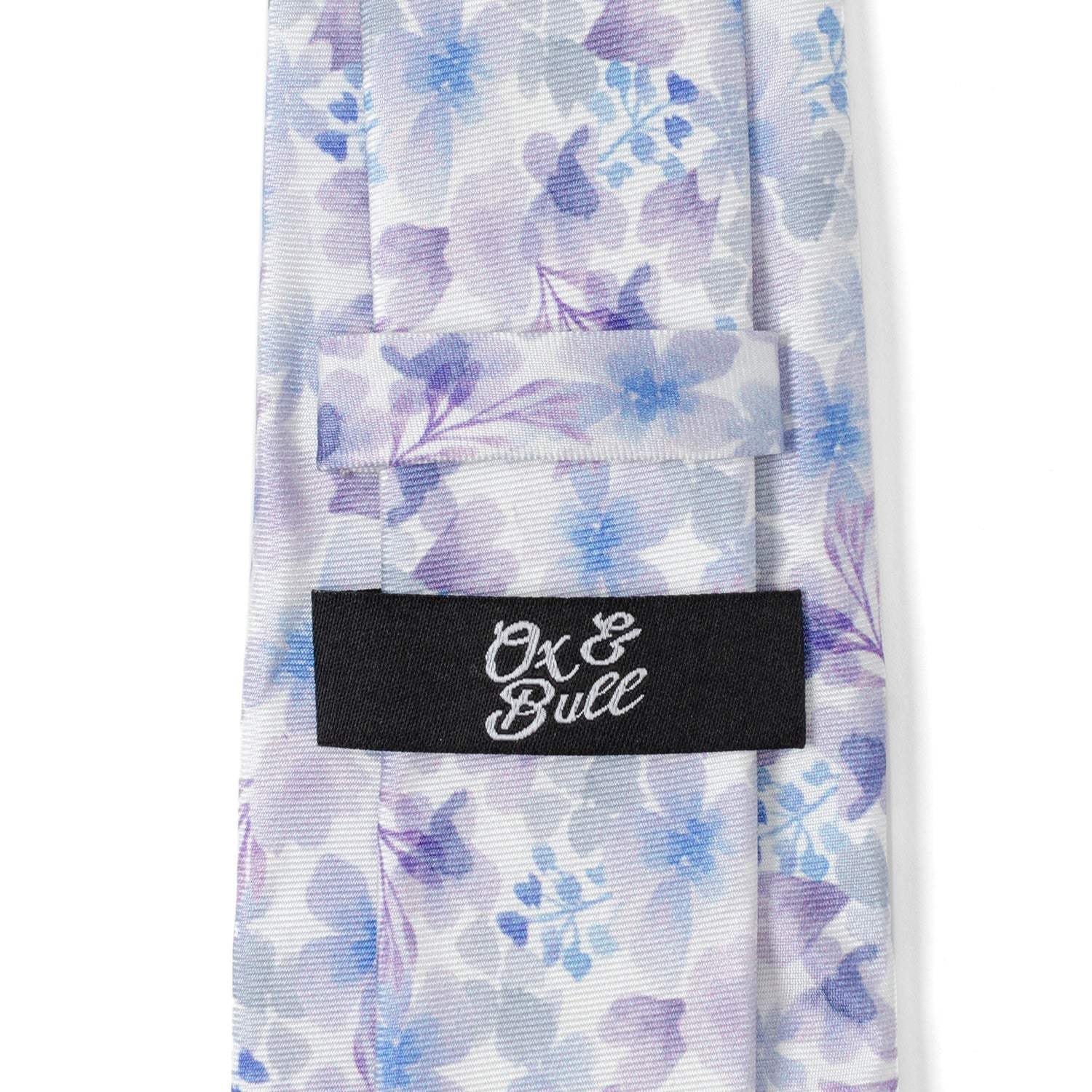 Watercolor Lavender Mix Print Silk Men's Tie - Cufflinks.com - Flyclothing LLC