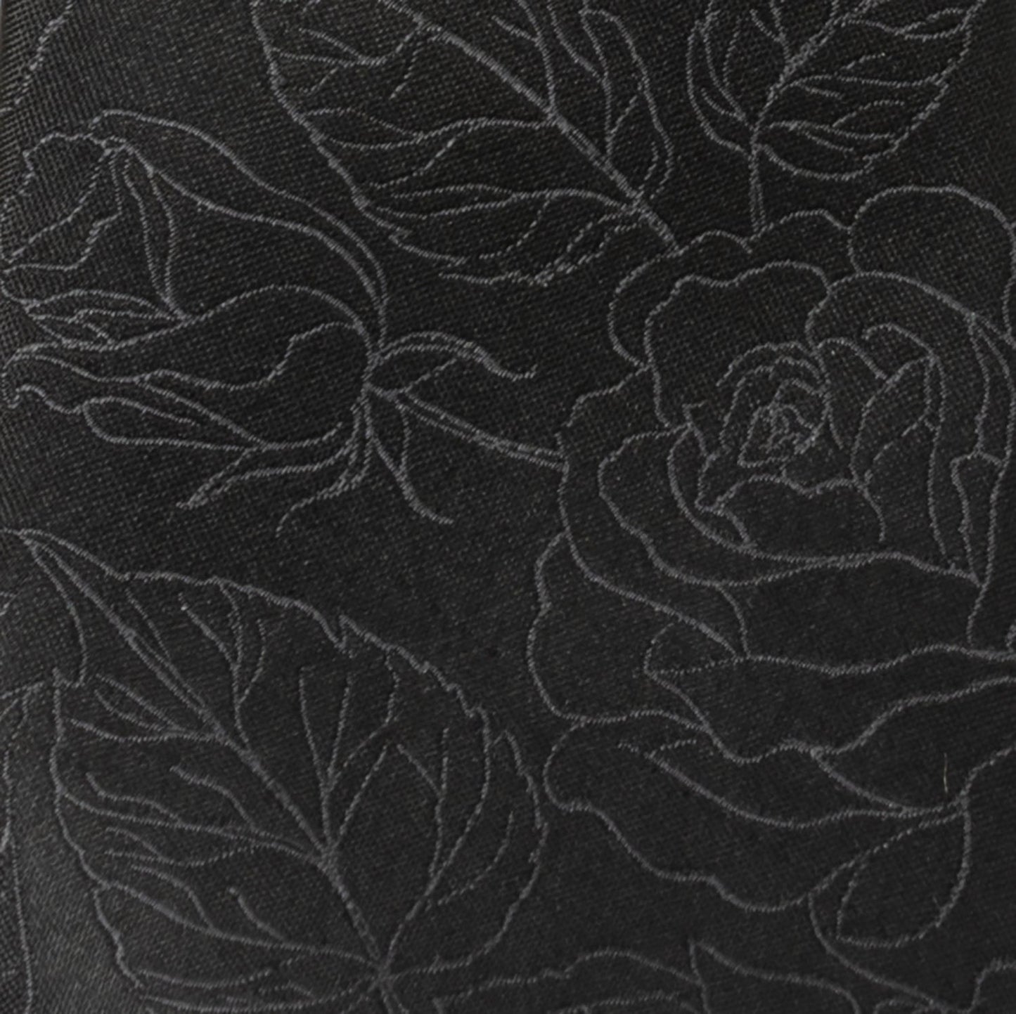 Black Floral Tie and Pocket Square Gift Set - Cufflinks.com - Flyclothing LLC