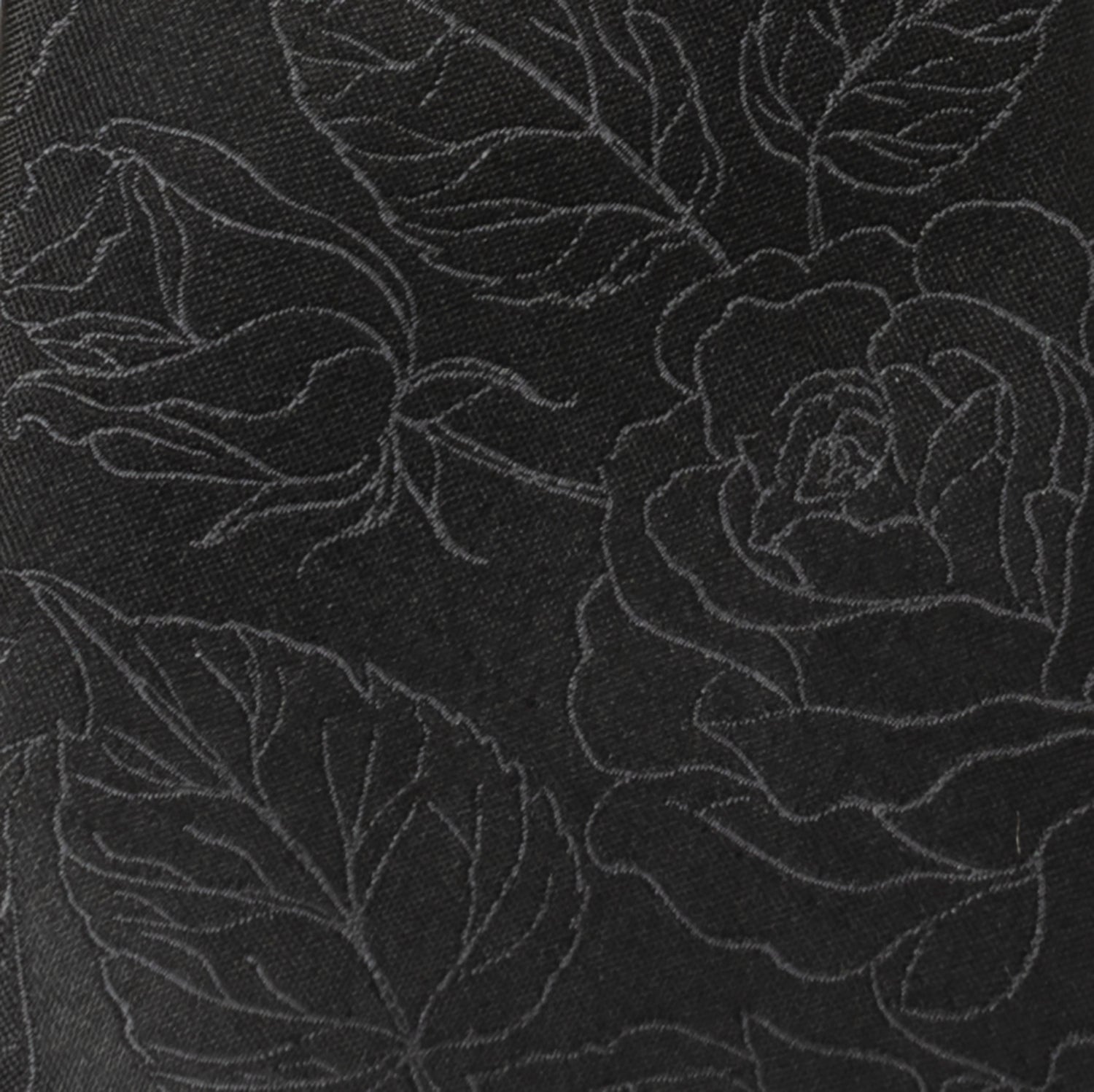 Black Floral Tie and Pocket Square Gift Set - Cufflinks.com - Flyclothing LLC