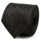 Black Floral Tie and Pocket Square Gift Set - Cufflinks.com - Flyclothing LLC