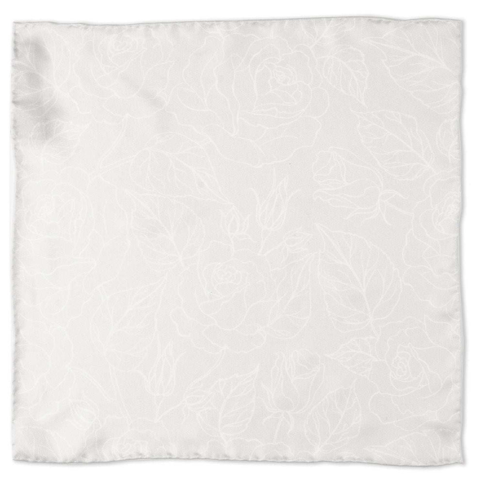 Black Floral Tie and Pocket Square Gift Set - Cufflinks.com - Flyclothing LLC