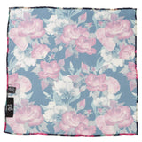 Painted Floral Navy Pocket Square - Cufflinks.com - Flyclothing LLC