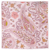 Floral Blush Paisley Pocket Square - Cufflinks.com - Flyclothing LLC