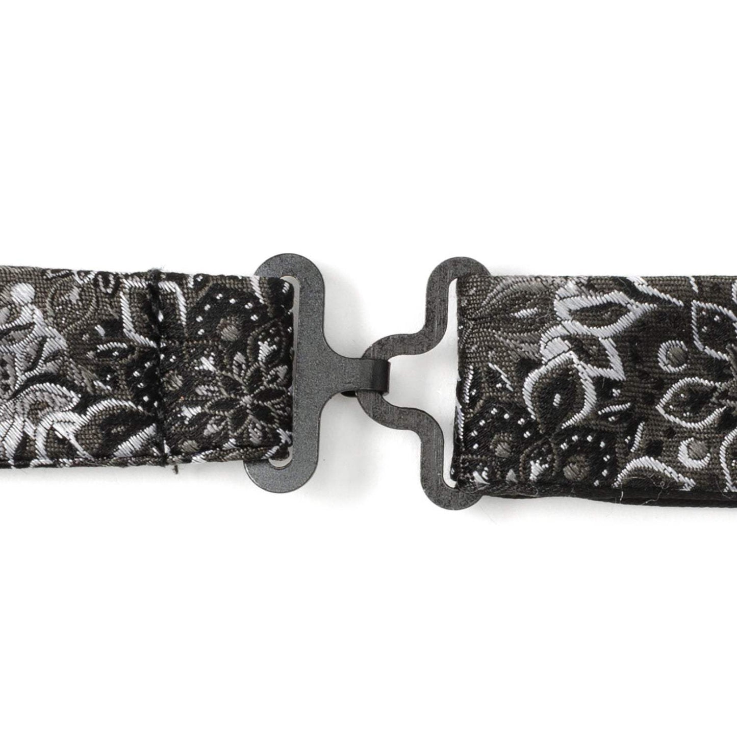 Kaleido Floral Charcoal Men's Bow Tie - Cufflinks.com - Flyclothing LLC