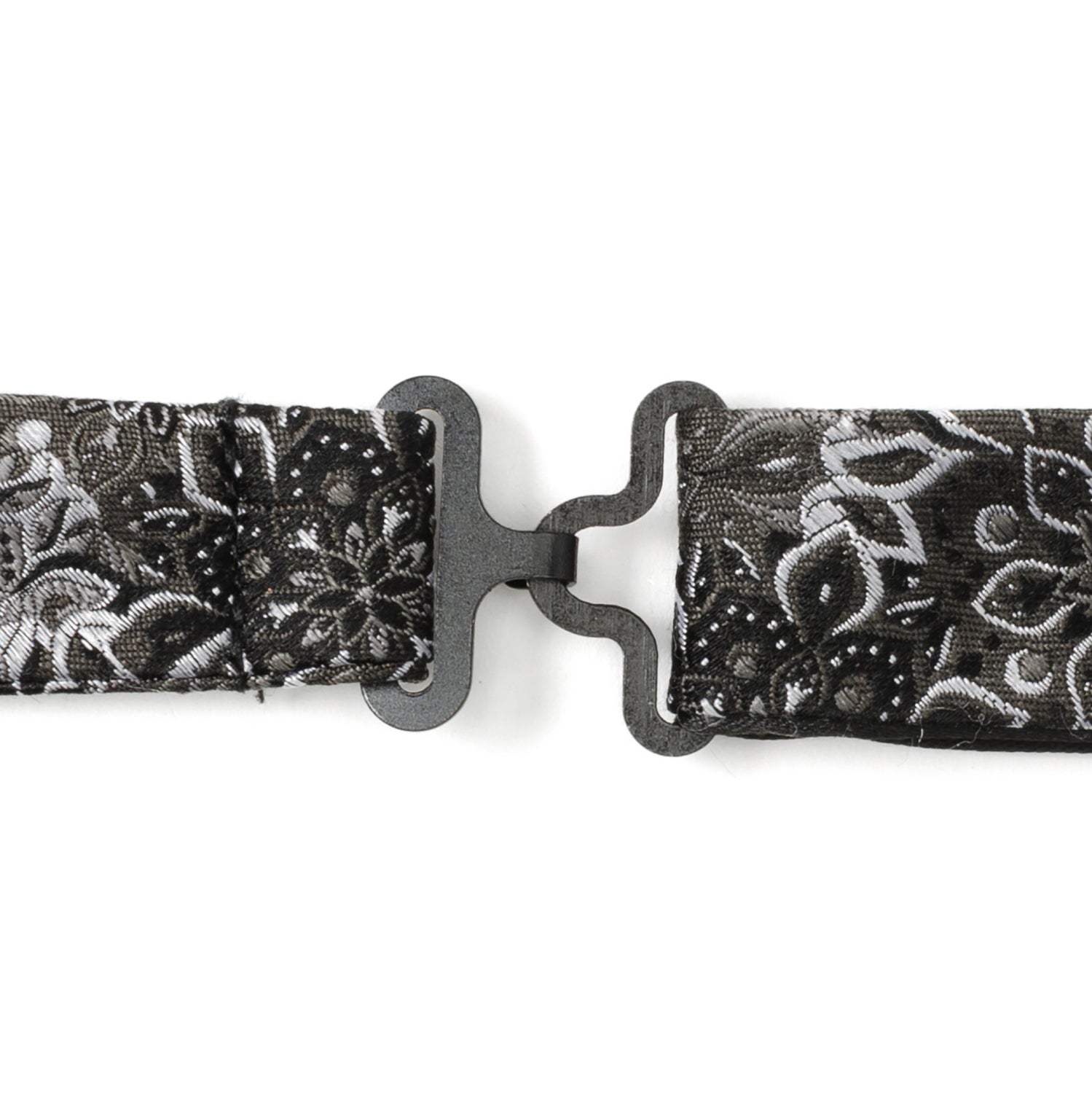 Kaleido Floral Charcoal Men's Bow Tie - Cufflinks.com - Flyclothing LLC
