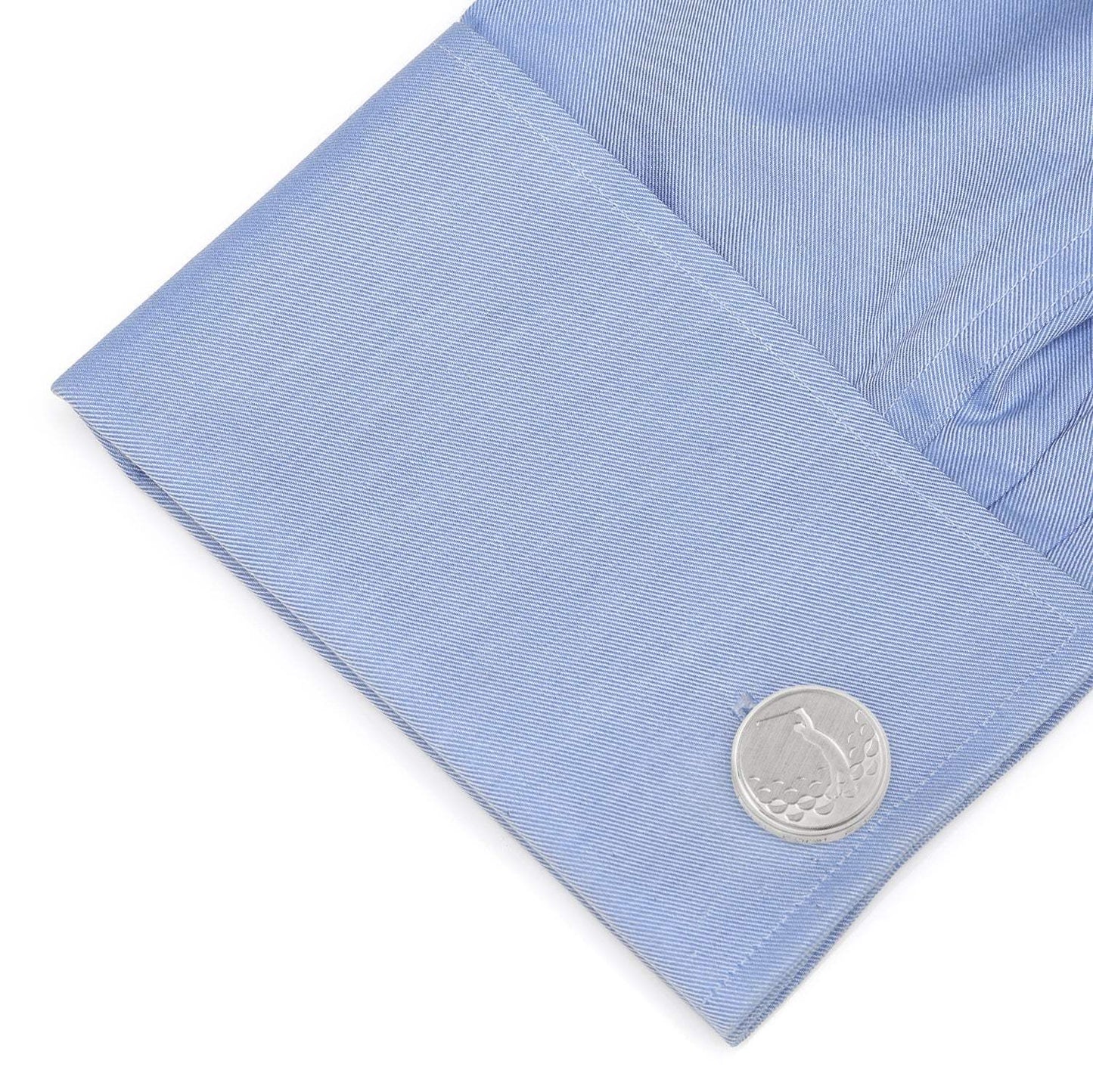 Golf Fore Silver Cufflinks - Cufflinks.com - Flyclothing LLC