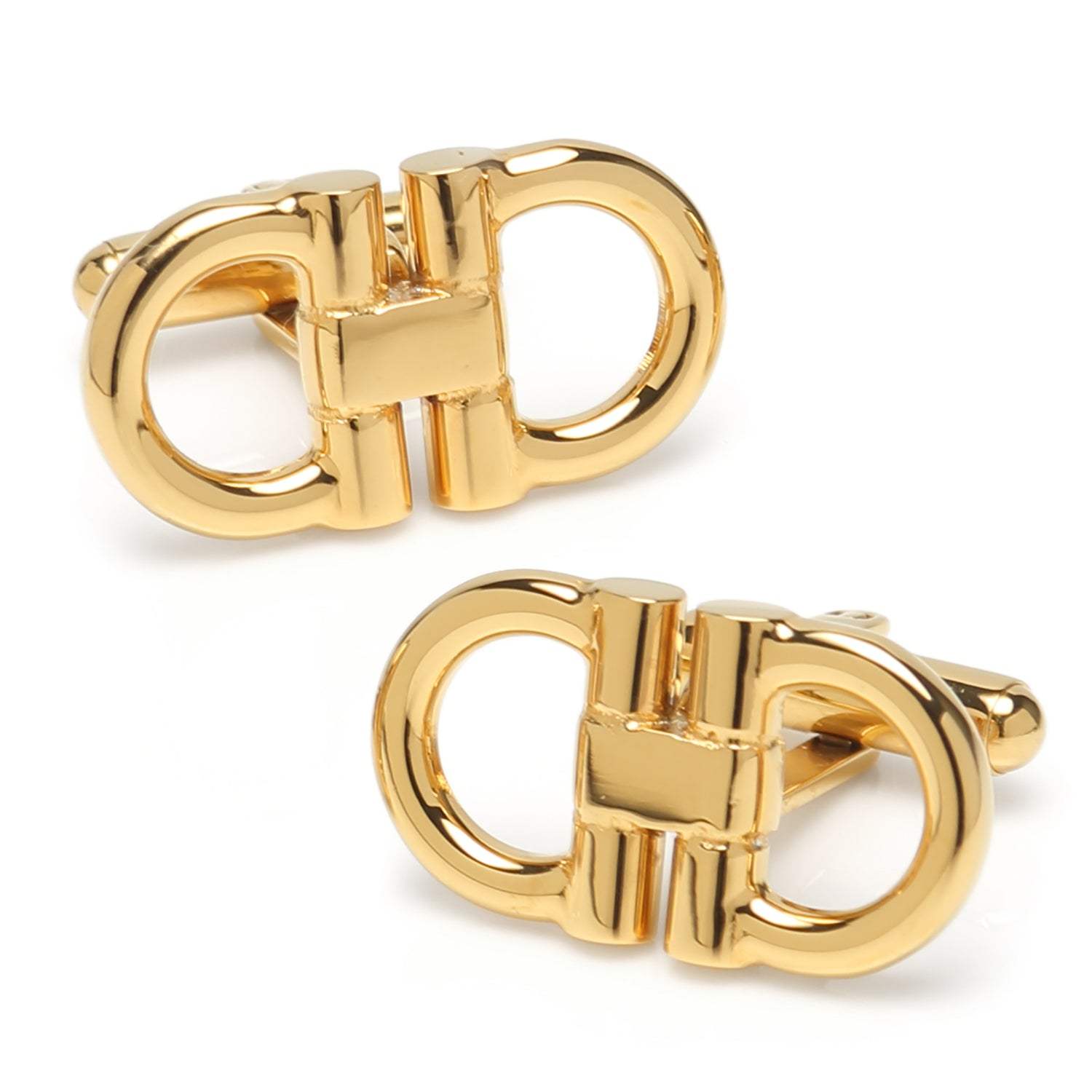Horse Bit Gold Stainless Steel 5-Stud Set - Cufflinks.com - Flyclothing LLC
