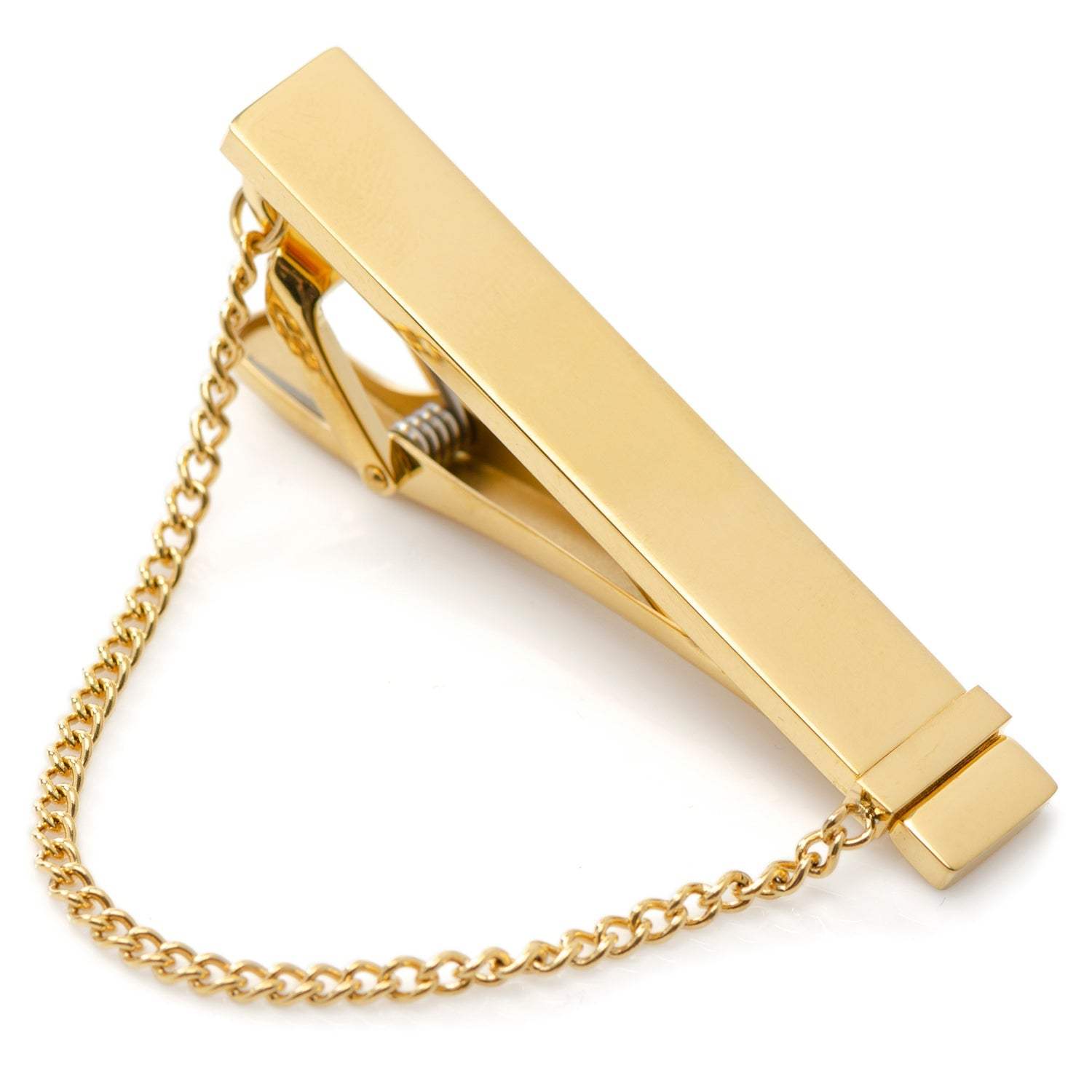 Stainless Steel Gold Chain Tie Clip - Cufflinks.com - Flyclothing LLC